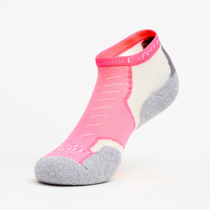 Thorlo Unisex Experia TECHFIT Light Cushion Low Cut Socks Electric Pink - XCCU-199