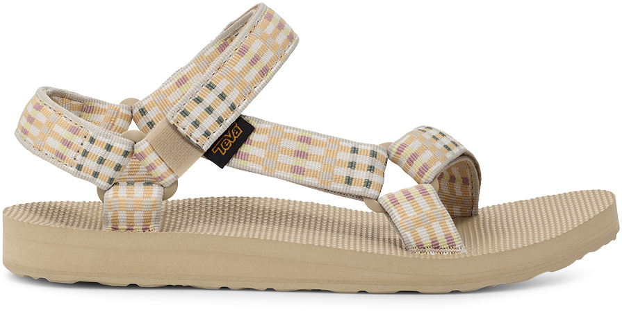Teva Women's Original Universal Sandal Modern Check Taupe - 1003987-MRNC