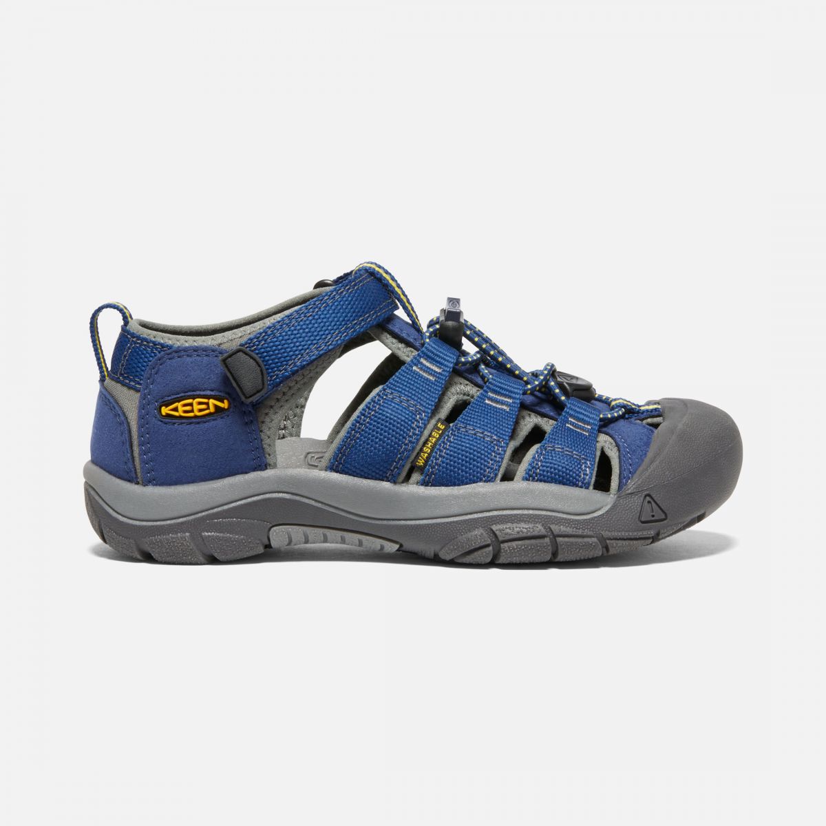 KEEN Unisex Big Kids' Newport H2 Sandal Blue Depths/Gargoyle - 1009962
