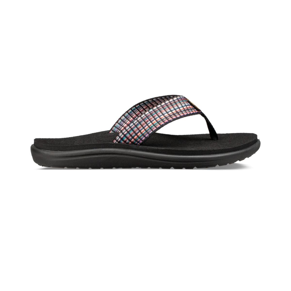 Teva Women's Voya Flip Sandal Bar Street Multi Black - 1019040-BSMBL