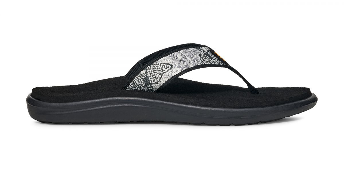 Teva Women's Voya Flip Sandal Enchanted Forest Black/White - 1019040-EFR