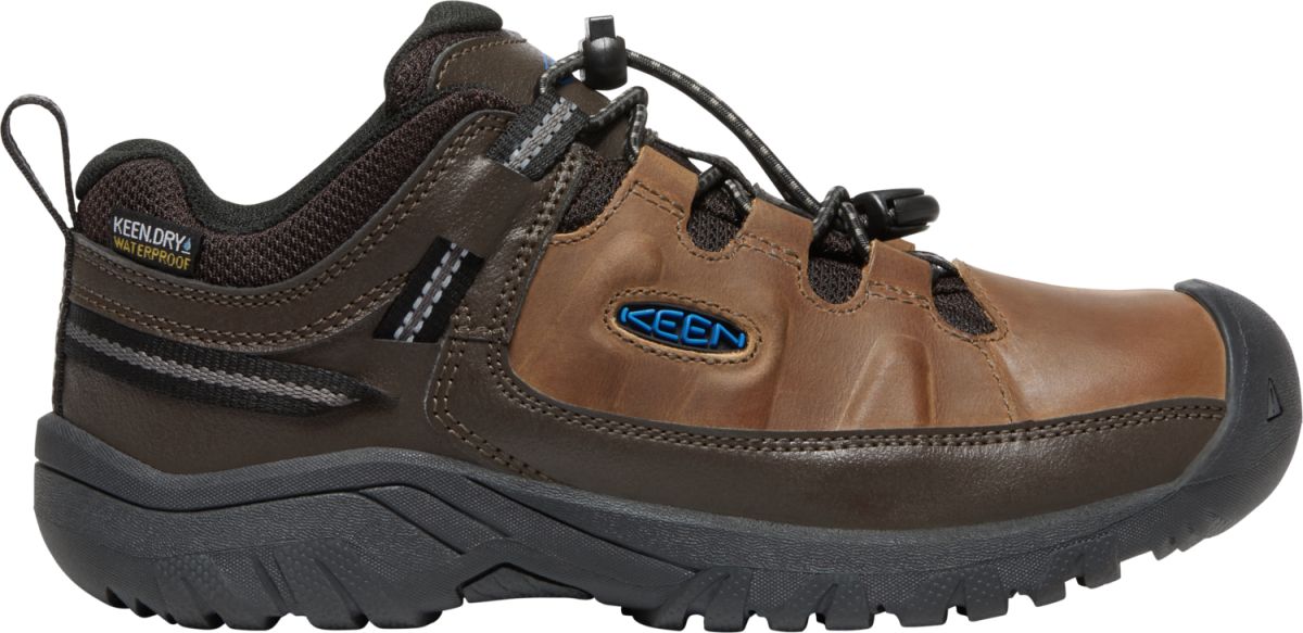 KEEN Unisex Kids' Unisex Targhee Waterproof Hiking Shoe Coffee Bean/Bison - 1026984