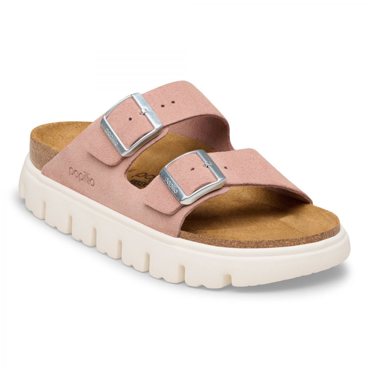 Papillio by BIRKENSTOCK Women's Arizona Chunky Pink Clay Suede (narrow width) - 1031254