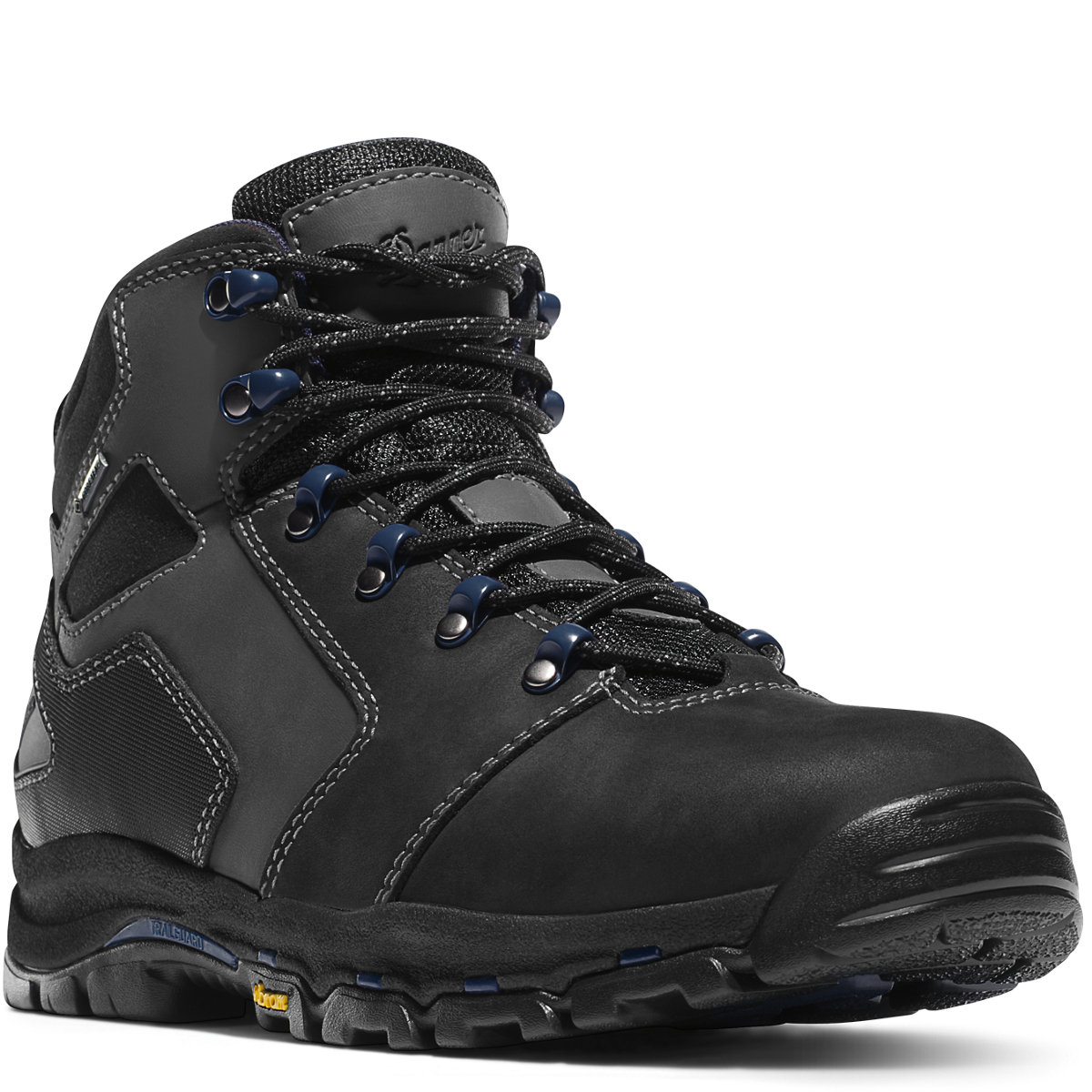 DANNER WORK Men's 4.5" Vicious Soft Toe EH Waterproof Work Boot Black/Blue - 13862