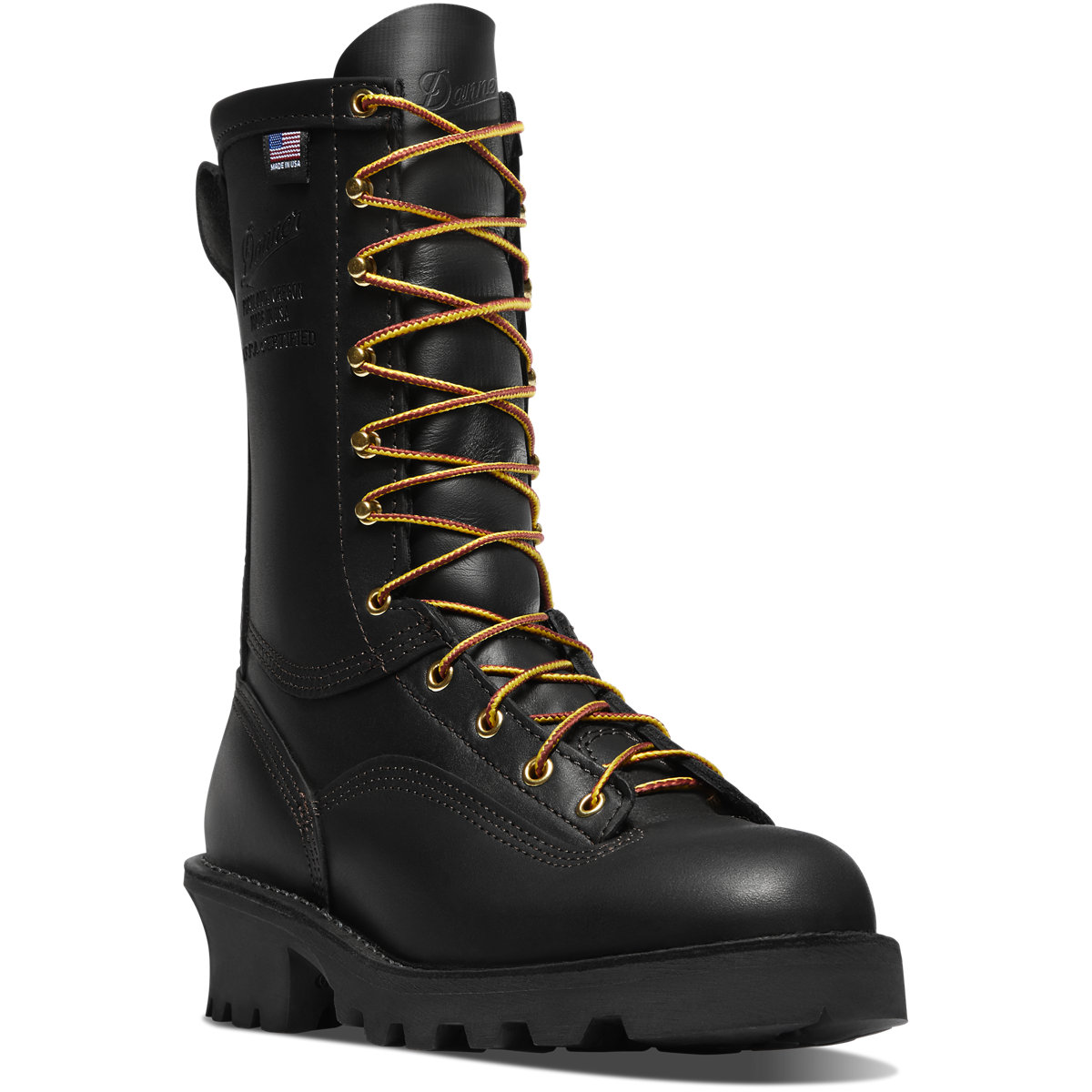 DANNER WORK Women's 10" Flashpoint II Soft Toe EH All Leather Work Boot Black - 18102-W
