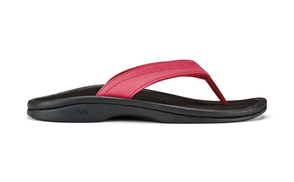 OluKai Women's Ohana Flip Passion Flower/Black - 20110-FP40