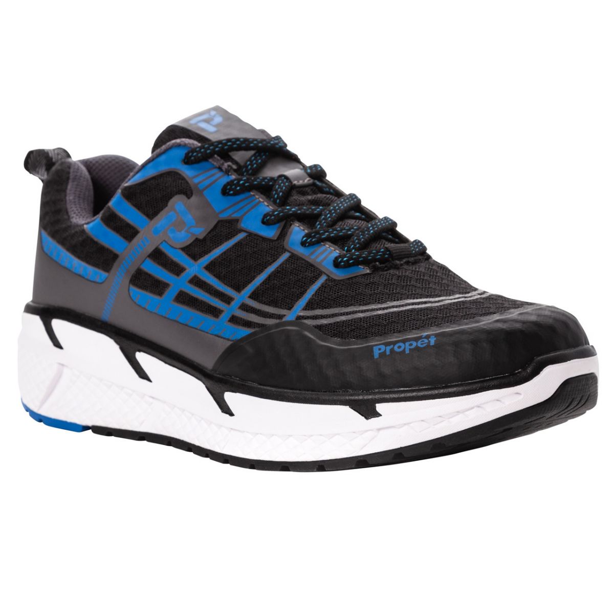 Propet Men's Ultra Walking Shoe Black/Blue - MAA202MBLB