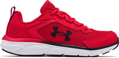 Under Armour Boys' Grade School UA Assert 9 Running Shoes Red/White/Black - 3024633-600
