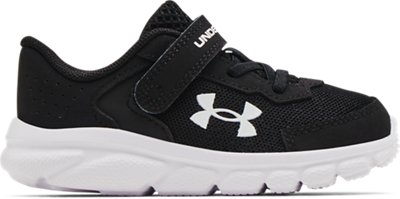 Under Armour Infant Boys' UA Assert 9 Alternate Closure Running Shoes Black/White/White - 3024637-001