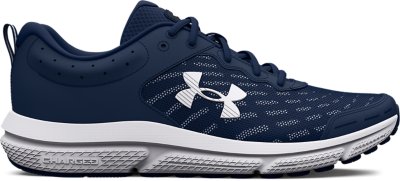 Under Armour Men's UA Charged Assert 10 X-Wide (4E) Running Shoes Academy/Academy/White - 3026176-400