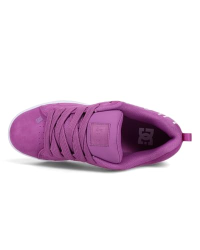DC Women's Court Graffik Sd Sneaker, Wild Berry/White/White, 8