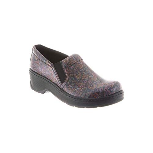 KLOGS Women's Naples Paisley Patent Leather Clog - 0030010472 - 3001-0472