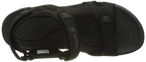 Kamik Men's Ankle Strap Sandals, Black Black Blk, 10 UK
