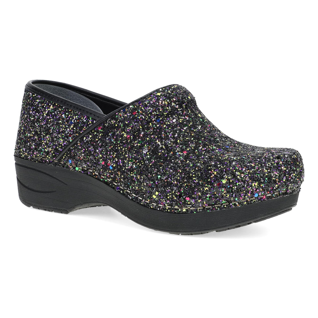 Dansko Women’s XP 2.0 Wide Clogs Black Magic Glitter - 3859020202