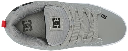 DC Men's Court Graffik SQ Casual Skate Shoe Grey/Black/Grey 12