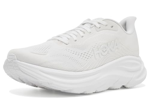 Hoka, Womens Clifton 11 White/White 10.5 X-Wide