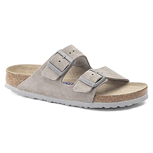 BIRKENSTOCK Unisex Arizona Soft Footbed Stone Coin Suede (regular width) - 1020507