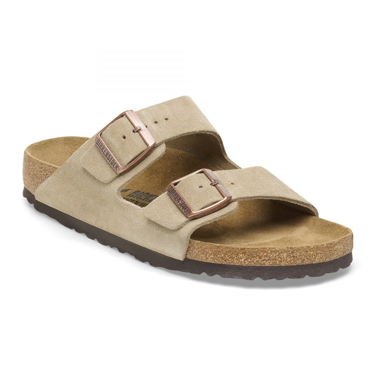 BIRKENSTOCK Unisex Arizona Taupe Suede (regular width) - 0051461