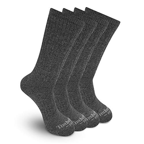 Timberland mens 4-pack Marled Basic Crew Socks