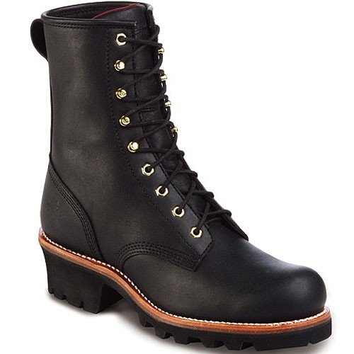 Chippewa Men's Baldor 8" Insulated Steel Toe EH Logger Boot Black - 73020