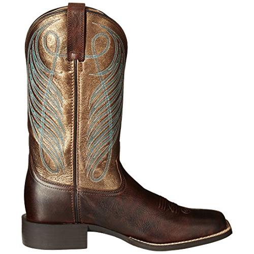 Ariat Women's Round Up Wide Square Toe Western Cowboy Boot