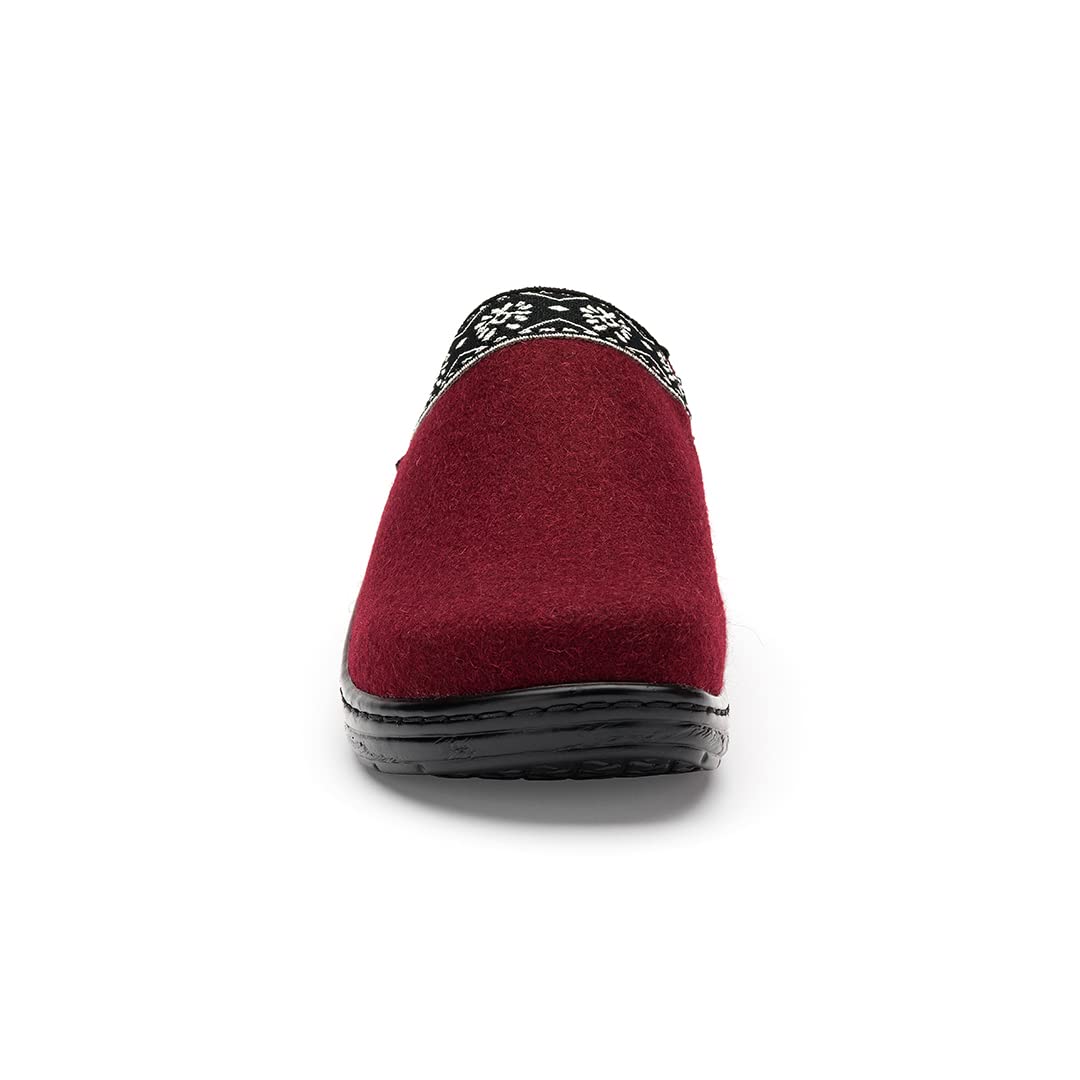 Klogs Footwear York Tawney Port Wool Women's Shoes 7 Wide US