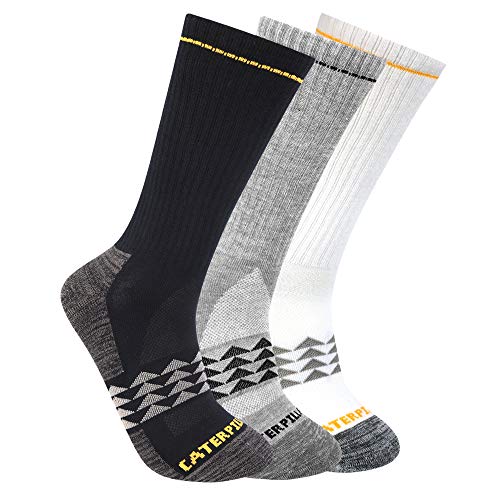 Caterpillar Men's Max Half Cushion Crew Socks Multi (3 pairs) - 43CT302362TD-BMU