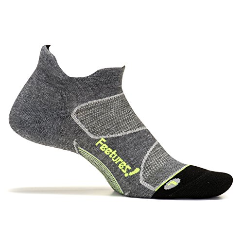 Feetures! Elite Max Cushion No Show Tab Athletic Running Socks for Men and Women