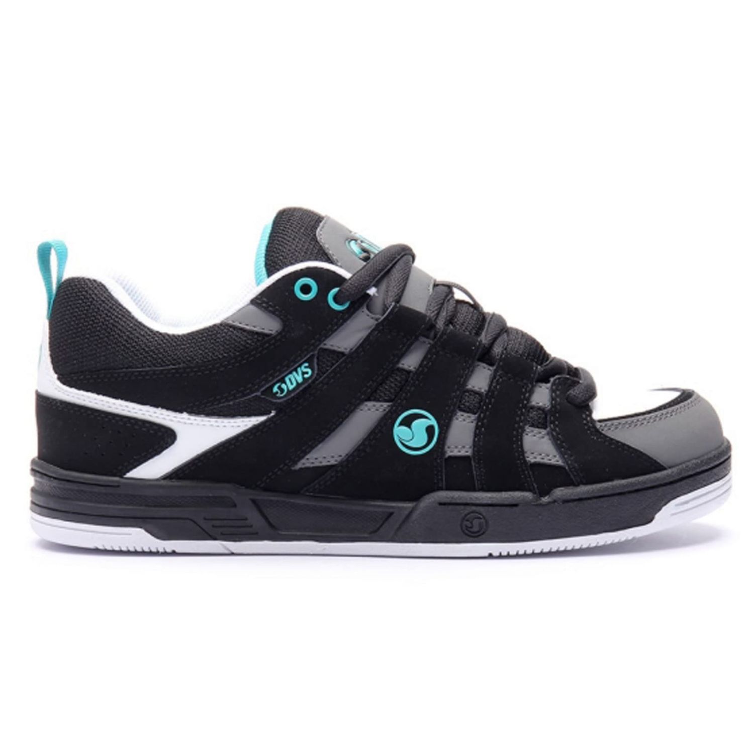 DVS Men's Primo Skate Shoe Black/Charcoal/Turquoise - DV00335001 (DVF0000335-001)