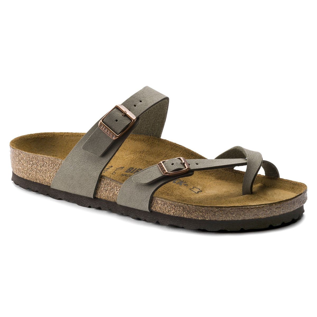 BIRKENSTOCK Women's Mayari Sandal Stone Birkibuc (regular width) - 0071071
