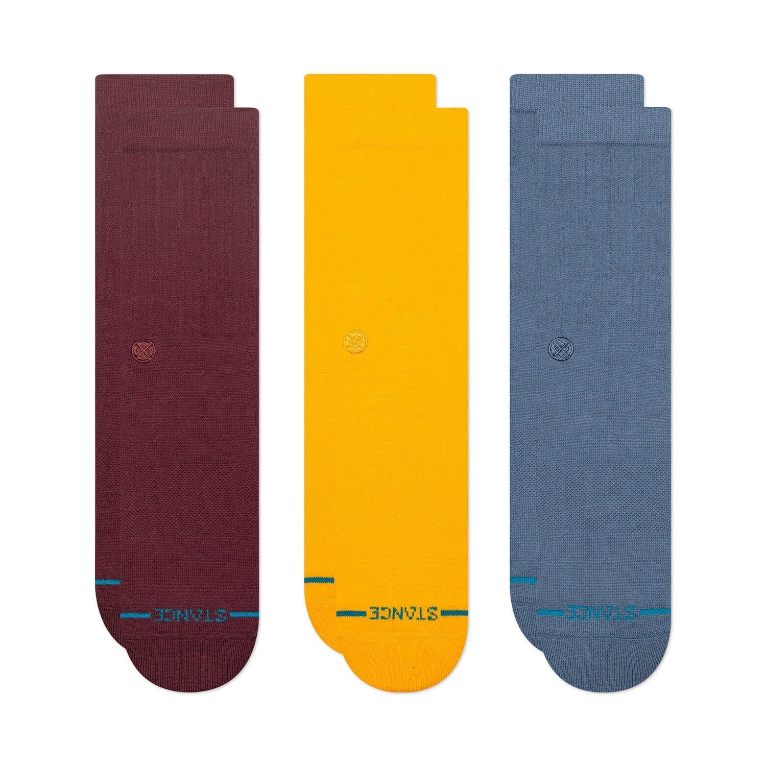 Stance Unisex Icon 3-Pack Wine Medium