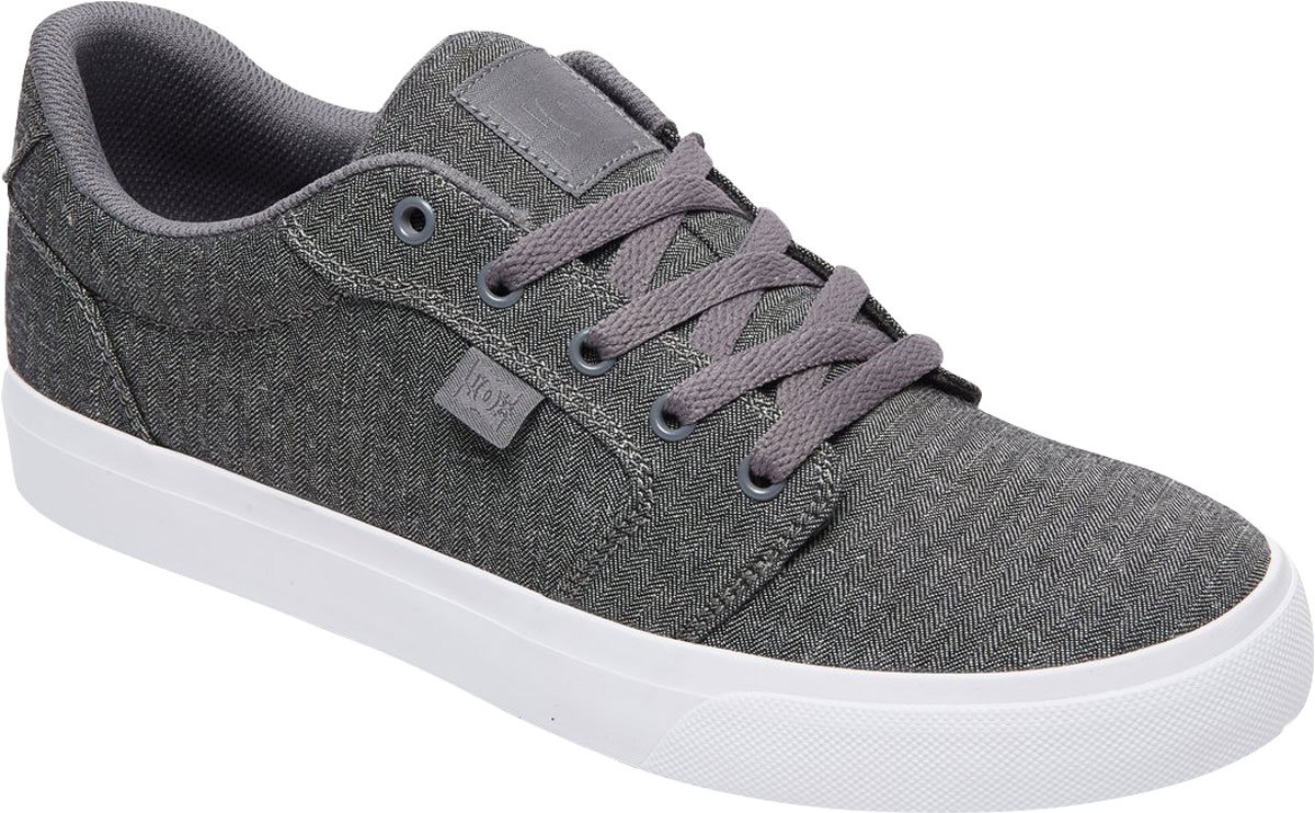 DC Men's Anvil TX Skate Shoe, Grey ash, 8 Medium US