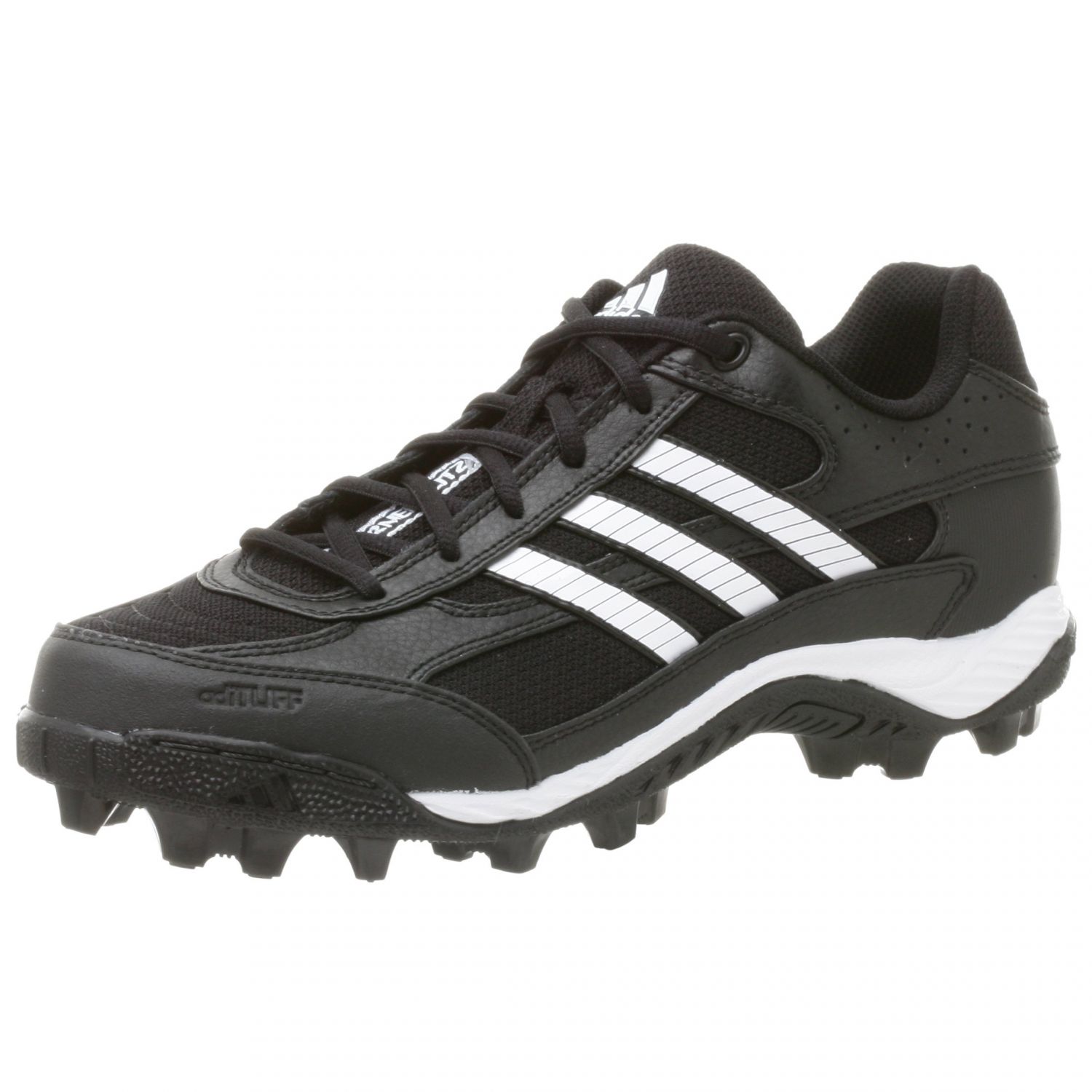 Adidas Men's Corner Blitz 7  Low Cleats Black/White/Metallic Silver - 466512