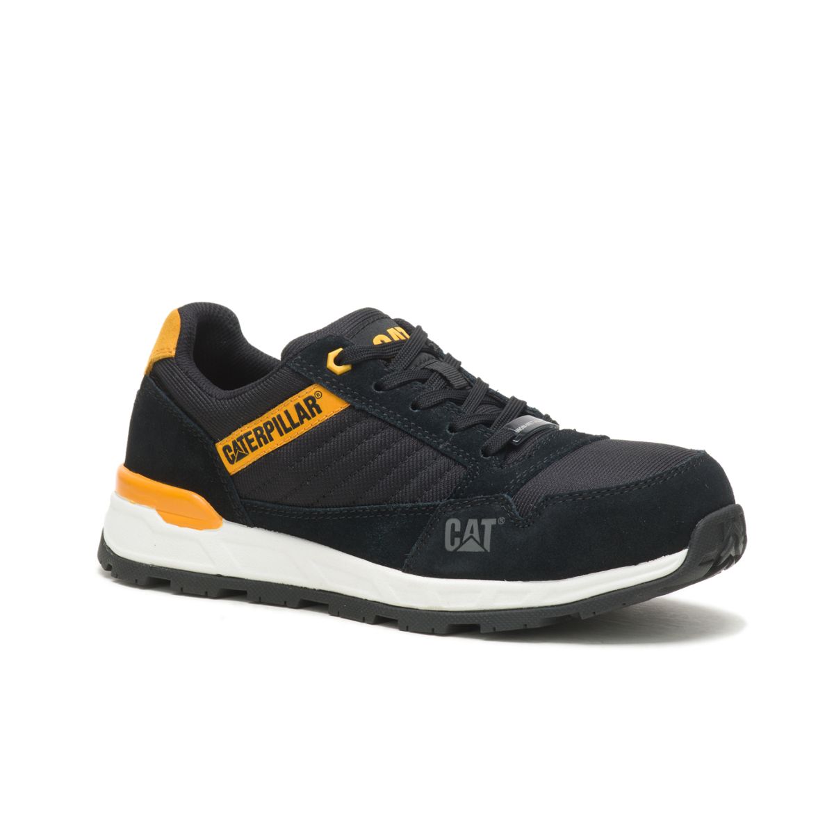 CATERPILLAR WORK Women's Venward Composite Toe Work Shoe Black/CAT Yellow - P91605