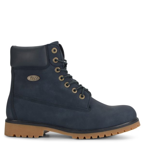 Lugz Men's Convoy 6 Inch Boot Navy/Gum - MCNVYV-4320