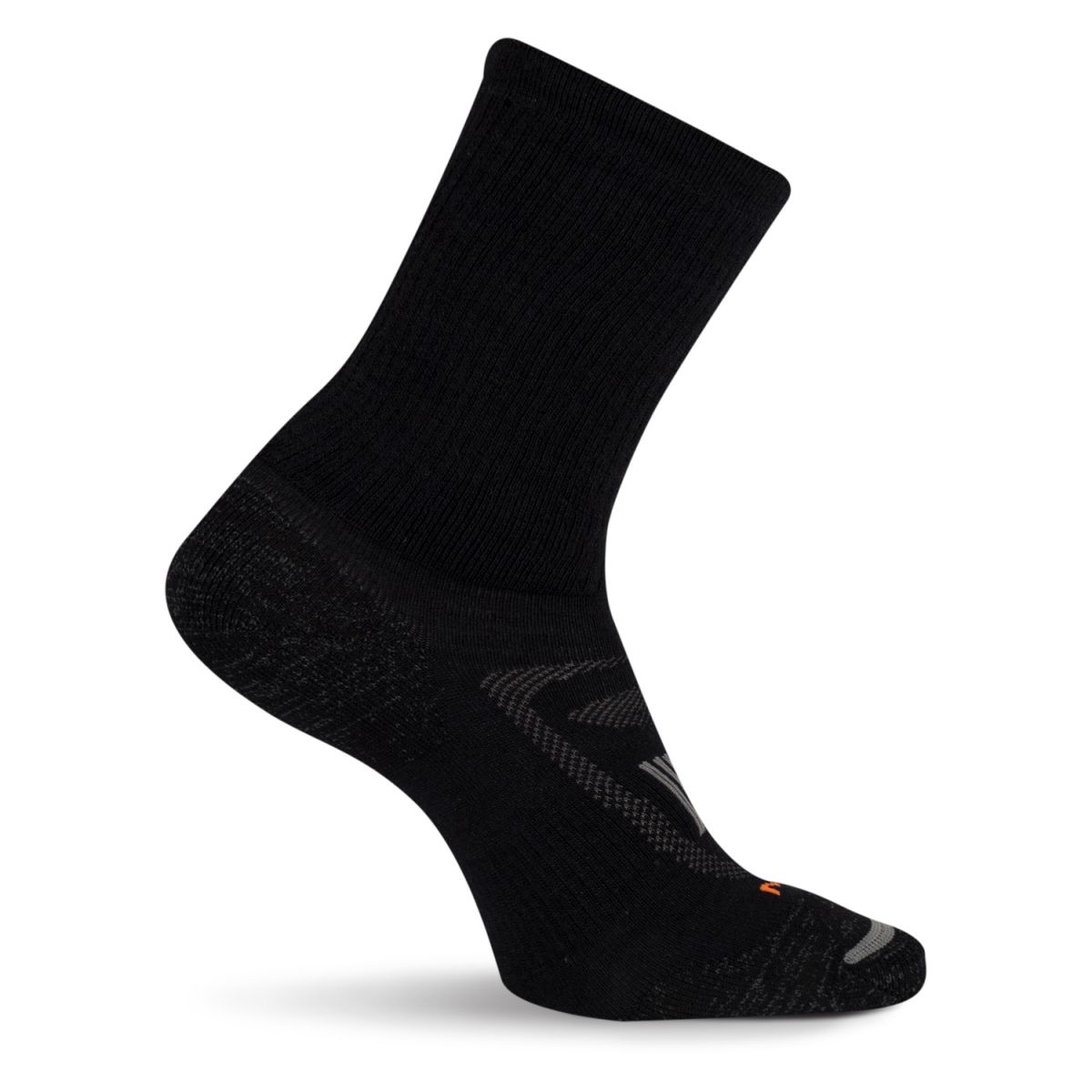 Merrell Unisex Zoned Hiker Crew Socks Black (1 pair) - MEA33529C1C4001-BLACK