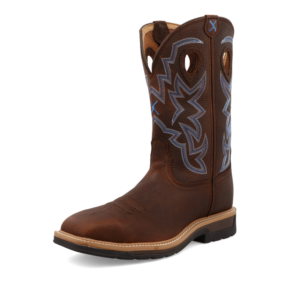 Twisted X Men's 12" Steel Toe Western Work Boot Brown - MLCS003