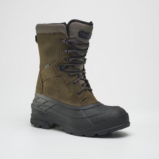 Kamik Men's Nation Plus Insulated Waterproof Winter Boot Dark Olive - WK0097-DOL