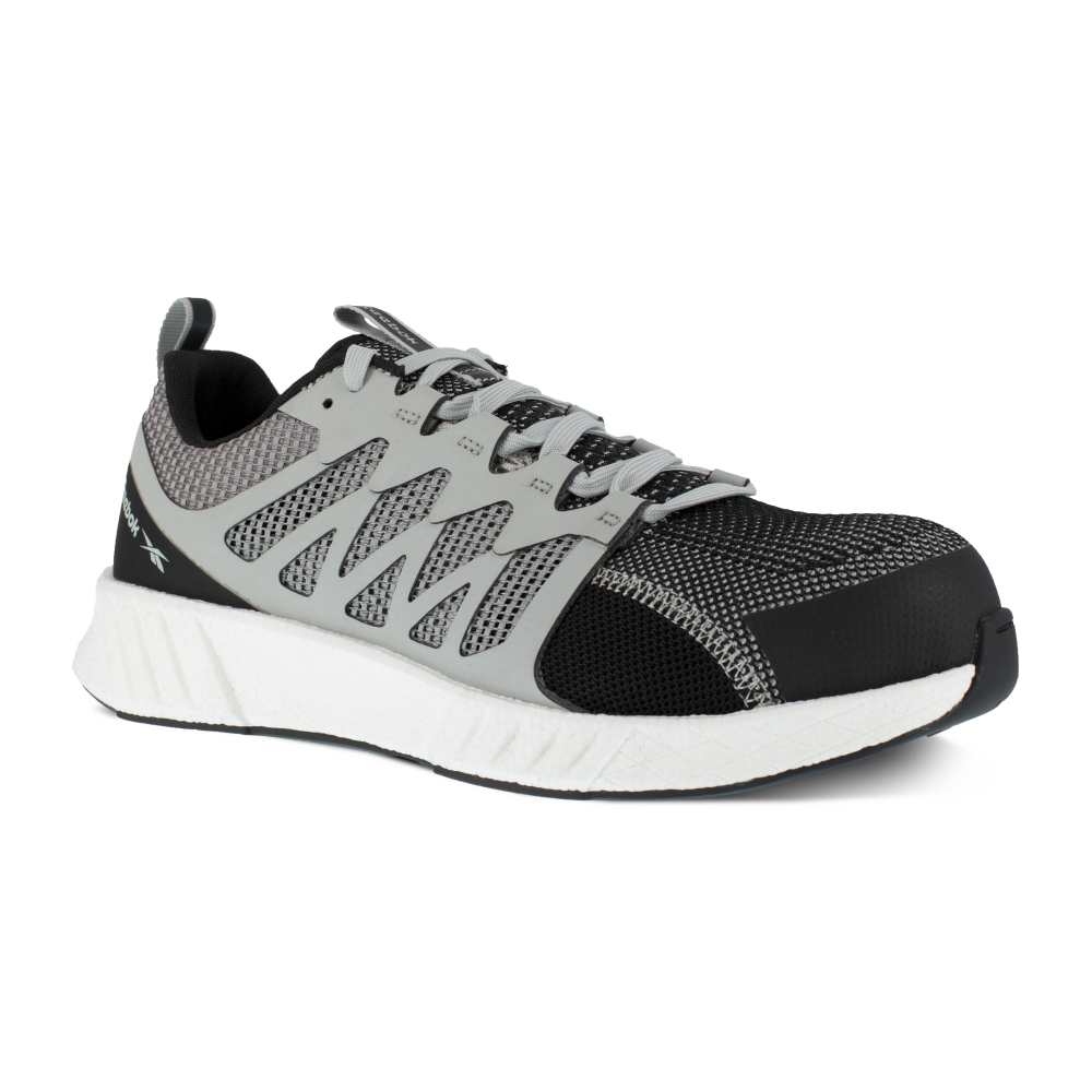 Reebok Work Men's Fusion Flexweave Composite Toe EH Athletic Work Shoe Grey/White - RB4312