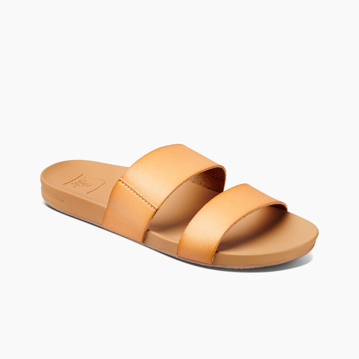 REEF Women's Cushion Vista Slide Sandals Natural Bone - RF0A3OKSNAT