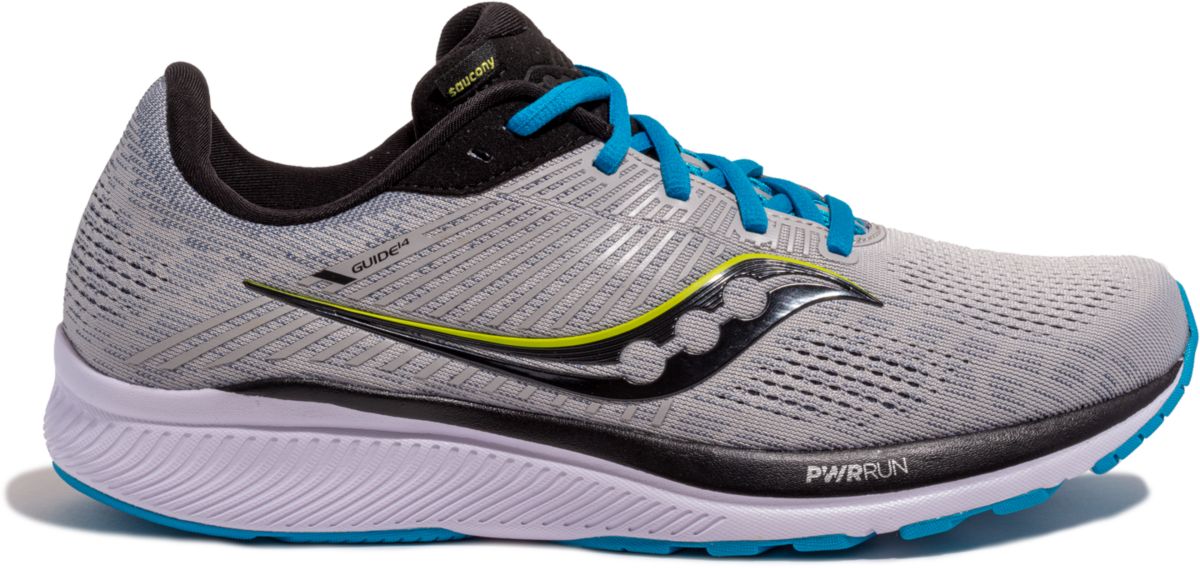 Saucony Men's Guide 14 Wide Running Shoe Alloy/Cobalt - S20655-55