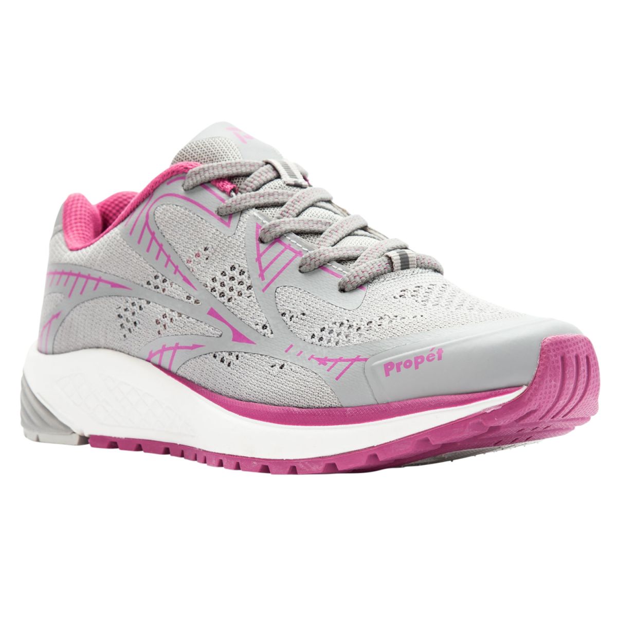 Propet Women's Propét One LT Athletic Shoe Grey/Berry - WAA022MGBY