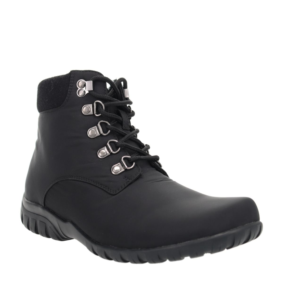 Propet Women's Dani Ankle Lace Winter Boot Black Nylon - WBA062NBLK