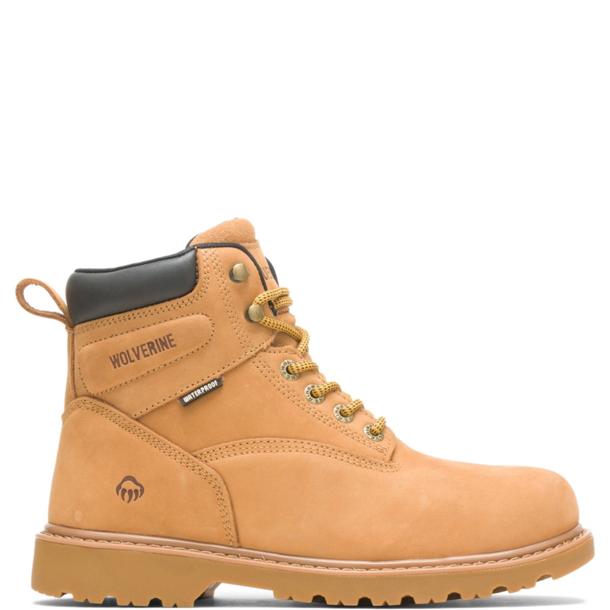 WOLVERINE Men's Floorhand 6" Waterproof Soft Toe Work Boot Wheat - W10642