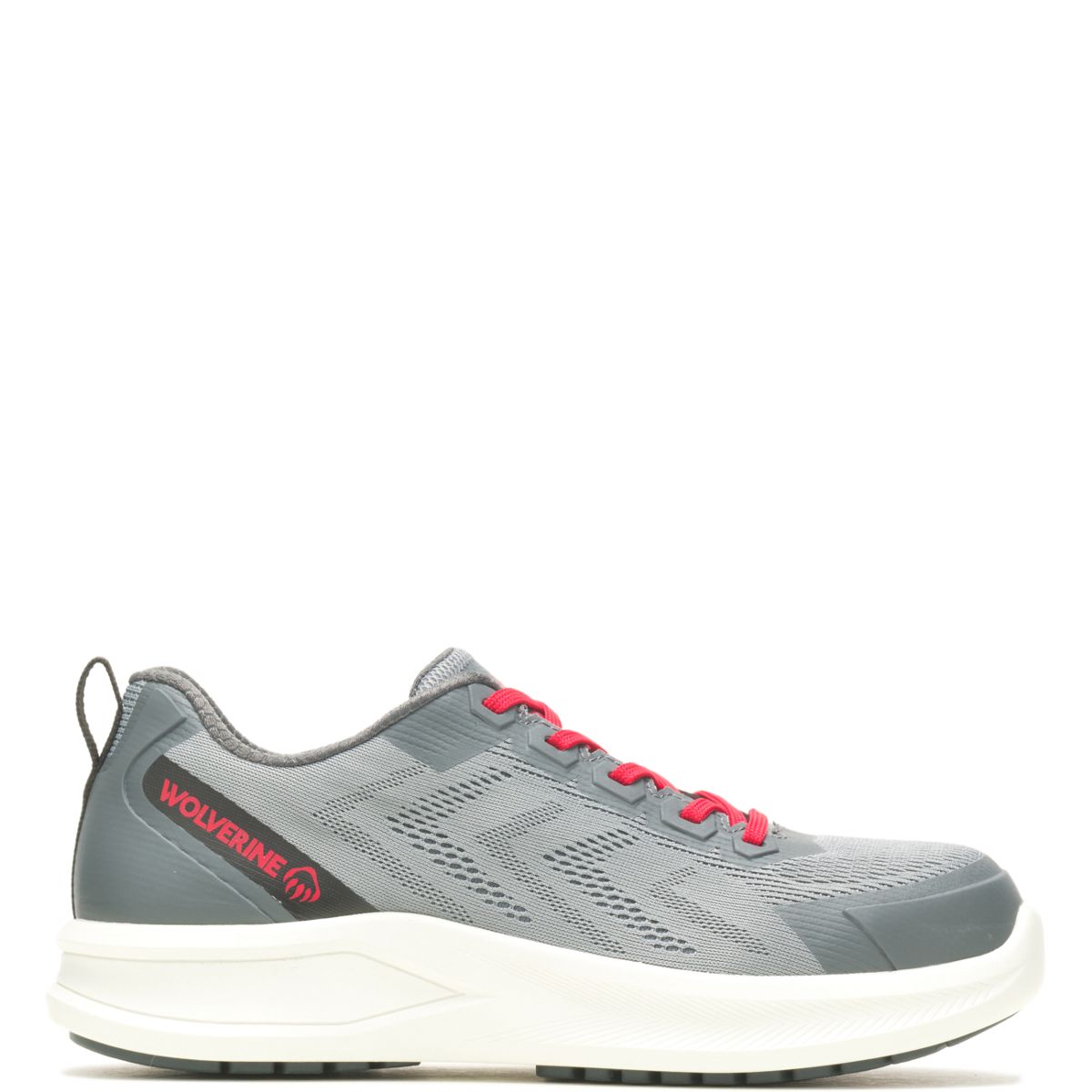 WOLVERINE Men's Bolt DuraShocks® Knit CarbonMAX® Work Shoe Grey'Red - W231002