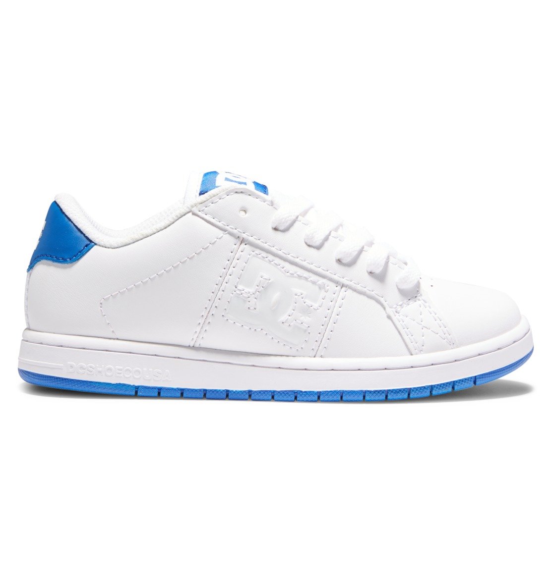 DC Shoes Unisex Kids' Striker Skate Shoe White/Royal - ADBS100270-WR5