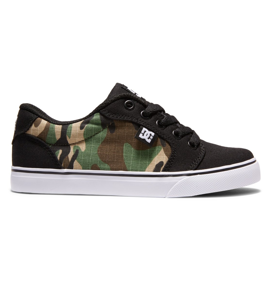 DC Shoes Unisex Kids' Anvil Shoes Black/Camo Print - ADBS300245-0CP