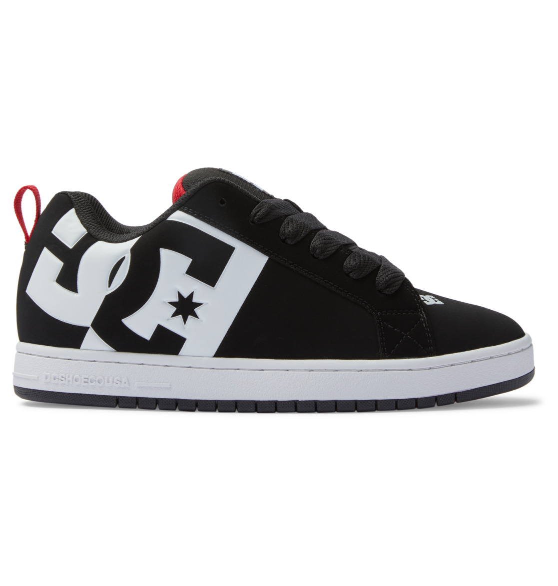 DC Shoes Men's Court Graffik SQ Shoes Black/White/Red - ADYS100442-BW5