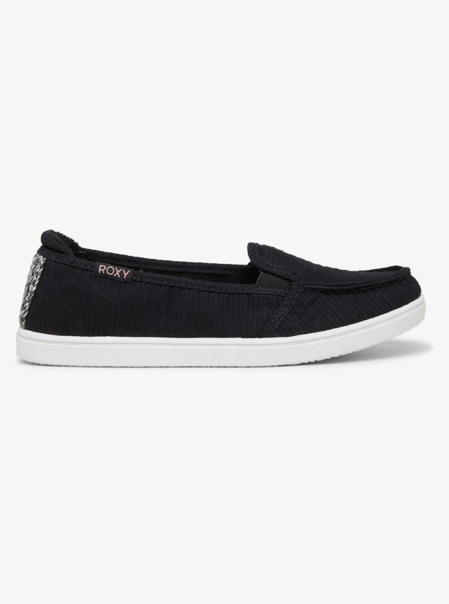 ROXY Women's Minnow Slip-On Shoe Black - ARJS600472-BL0