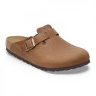 BIRKENSTOCK Women's Boston Clog Cognac Oiled Leather (narrow width) - 1028310
